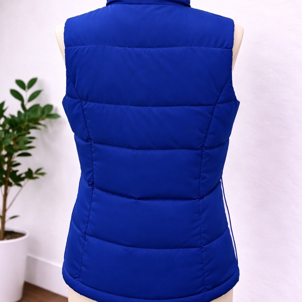 058 Charter Club | NWOT Royal Blue Quilted Zip-Front Puffer Vest (Size S/M) - Picture 5 of 12